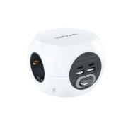 CARGADOR USB NANOCABLE 2USB-C + 2USB-A + 3ENCHUFES 16A BLANCO 10.37.0001