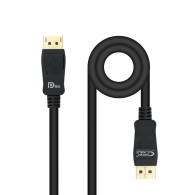 CABLE DISPLAYPORT V1.4 CERTIFICADO VESA DPM-DPM NEGRO 2.0M NANOCABLE 10.15.2502