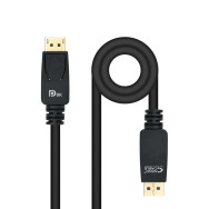 CABLE DISPLAYPORT V1.4 CERTIFICADO VESA DPM-DPM NEGRO 3.0M NANOCABLE 10.15.2503