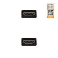 CABLE HDMI V2.0 4K 60HZ 18GBPS AM-AM NEGRO 0.5 M NANOCABLE 10.15.3600