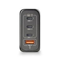 CARGADOR NGS DE PARED ULTRARRAPIDO DE 140W CON 4 PUERTOS 3 USB-C 1 USB-A