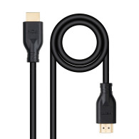 CABLE HDMI V2.0 4K@60HZ 18Gbps CCS NEGRO 1 M NANOCABLE 10.15.3901
