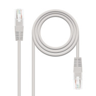 CABLE RED LATIGUILLO RJ45 CAT.6 UTP AWG24 GRIS 1.0 M NANOCABLE 10.20.0401