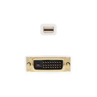 CABLE CONVERSOR MINI DP A DVI MINI DPM - DVIM BLANCO 5.0 M NANOCABLE 10.15.4205