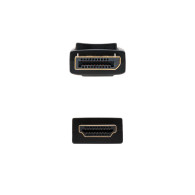 CABLE CONVERSOR DP A HDMI DPM - HDMIM NEGRO 3.0 M NANOCABLE 10.15.4303