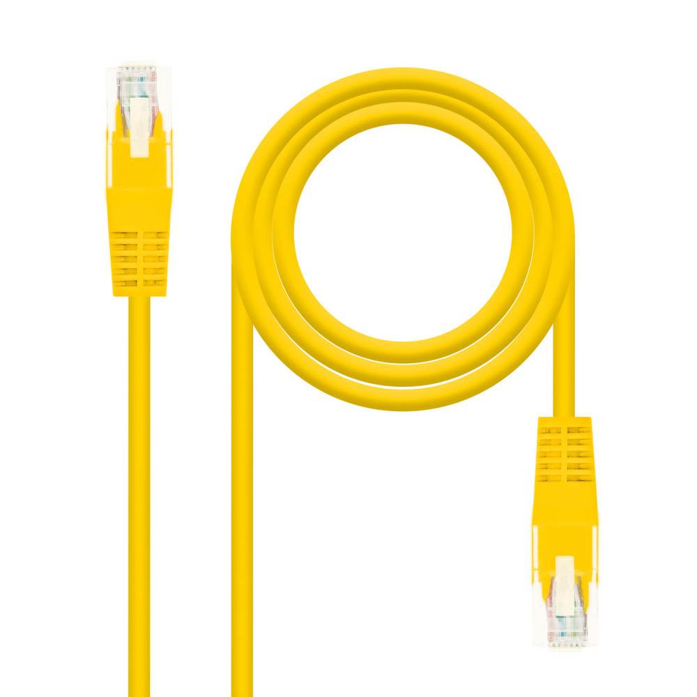 CABLE RED LATIGUILLO RJ45 CAT.6 UTP AWG24 AMARILLO 1.0 M NANOCABLE 10.20.0401-Y