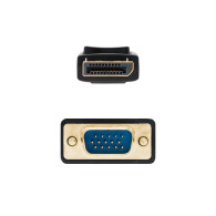 CABLE CONVERSOR DISPLAYPORT A VGA DPM-VGAM NEGRO 1M NANOCABLE 10.15.4401