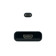 CONVERSOR USB-C A HDMI 4K NEGRO 15 CM NANOCABLE 10.16.4102-BK