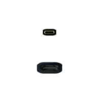 CONVERSOR USB-C A DP 8K ALUMINIO GRIS 15 CM NANOCABLE 10.16.4104-G