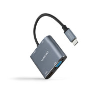 CONVERSOR USB-C A HDMI H-VGA H-USB-A H-USB-C H NANOCABLE 10.16.4304