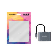 CONVERSOR USB-C A HDMI H-VGA H-USB-A H-USB-C H NANOCABLE 10.16.4304