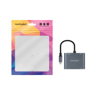 CONVERSOR USB-C A 2xHDMI H-USB-A3.0 H-USB-C PD H NANOCABLE 10.16.4305