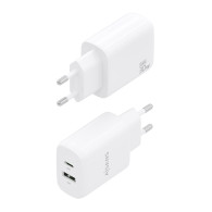 CARGADOR GAN 30W 1xUSB-C PD3.0 QC4.0 1xUSB-A QC3.0 BLANCO AISENS A110-0923