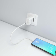 CARGADOR GaN 30W 1xUSB-C PD3.0 BLANCO AISENS A110-0940