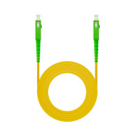 CABLE FIBRA OPTICA SC APC-SC APC MONOMODO LSZH AMARIL.1M NANOCABLE 10.20.0001