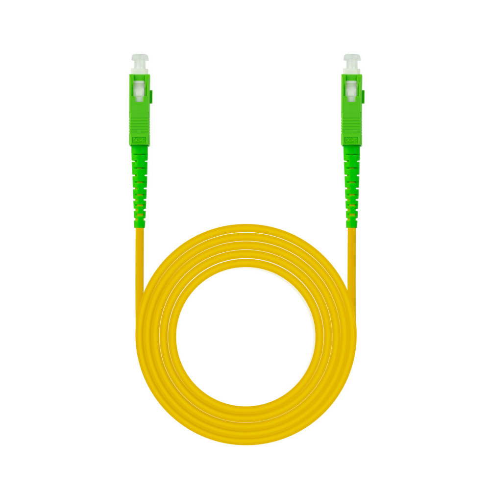 CABLE FIBRA OPTICA SC APC-SC APC MONOMODO LSZH AMARIL.15M NANOCABLE 10.20.0015