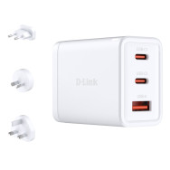 CARGADOR USB D-LINK PARED DCP-651 2USB-C 1USB 65W GaN