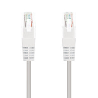 CABLE RED LATIGUILLO RJ45 CAT.5E UTP AWG24 BLANCO 1.0 M NANOCABLE 10.20.0101-W