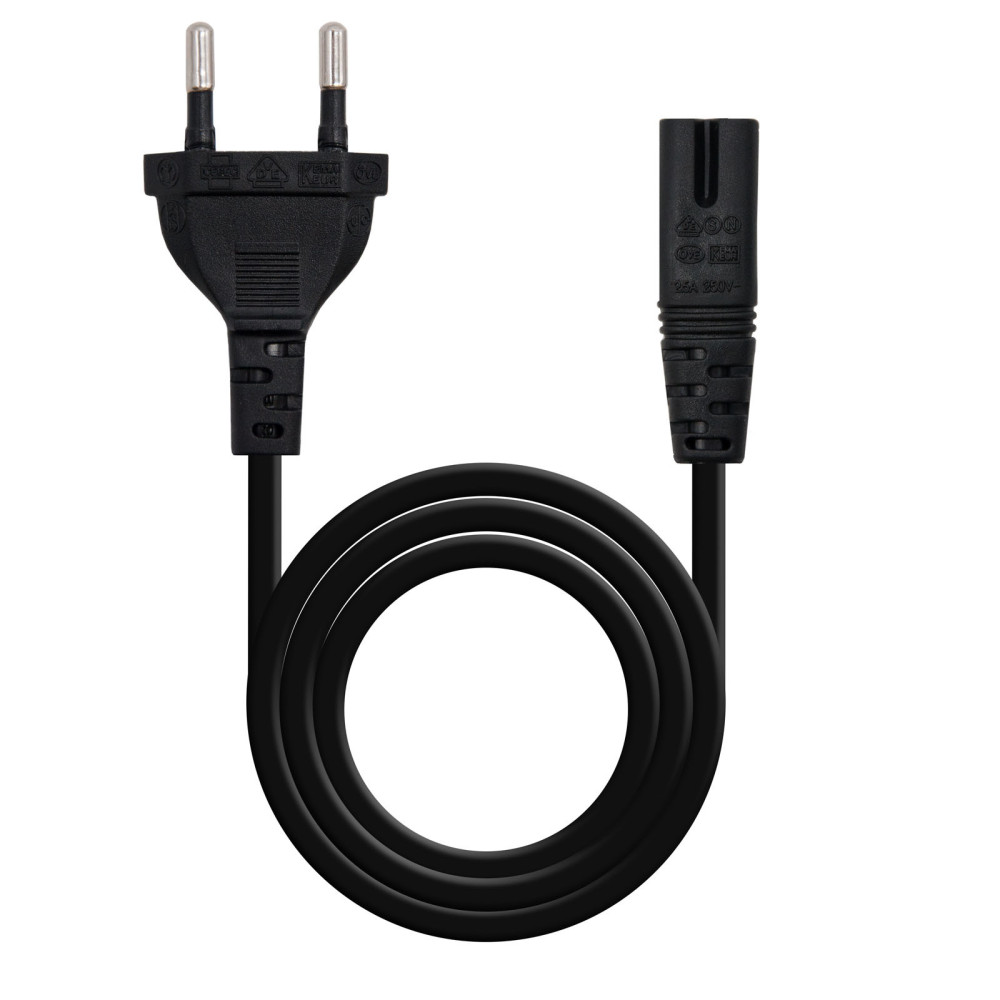 CABLE ALIMENTACION FORMA 8 CEE 716M-C7H 1.5 M NANOCABLE 10.22.0402