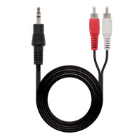 CABLE AUDIO ESTEREO 3.5M-2XRCAM 1.5 M NANOCABLE 10.24.0301