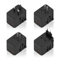 CARGADOR GaN PARED 2xUSB-A 2xUSB-C NEGRO AISENS ASPS-2A2C08-BK
