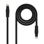 CABLE RED LATIGUILLO RJ45 LSZH CAT.6A UTP AWG24 NEGRO 2M NANOCABLE 10.20.1802-BK