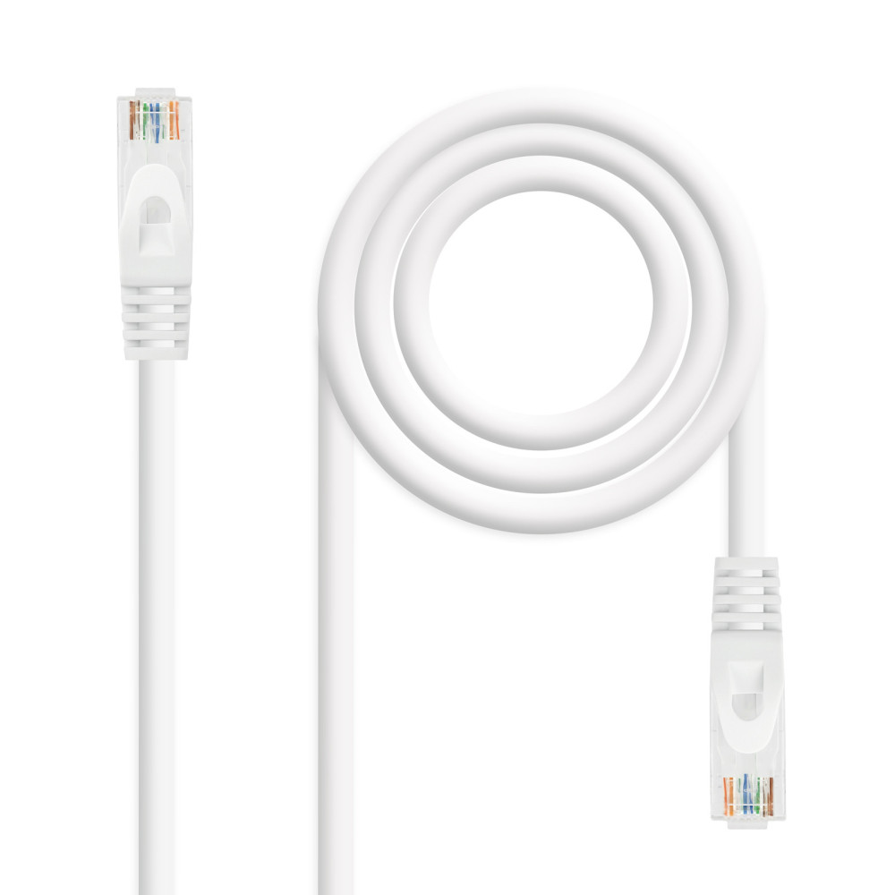 CABLE RED LATIGUILLO RJ45 LSZH CAT.6A UTP AWG24 BLANCO 3M NANOCABLE 10.20.1803-W