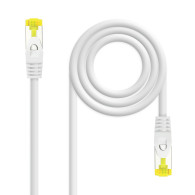 CABLE RED LATIGUILLO RJ45 LSZH CAT.6A SFTP AWG26 BLANCO 1M NANOCABL 10.20.1901-W