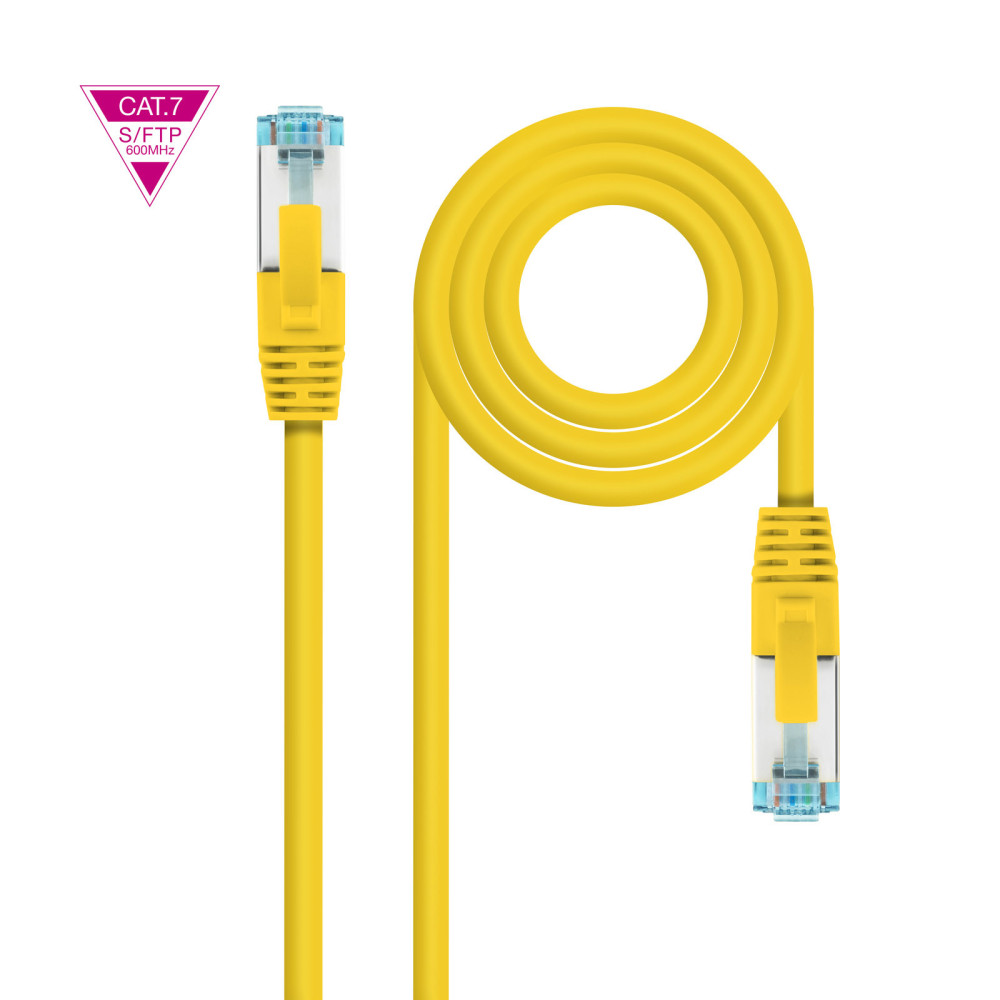 CABLE RED LATIGUILLO CAT.7 LSZH SFTP PIMF AWG26 AMARILLO 0.5 M 10.20.1700-Y