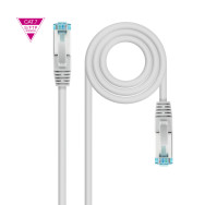 CABLE RED LATIGUILLO RJ45 LSZH CAT.7 SFTP AWG26 GRIS 2M NANOCABLE 10.20.1702