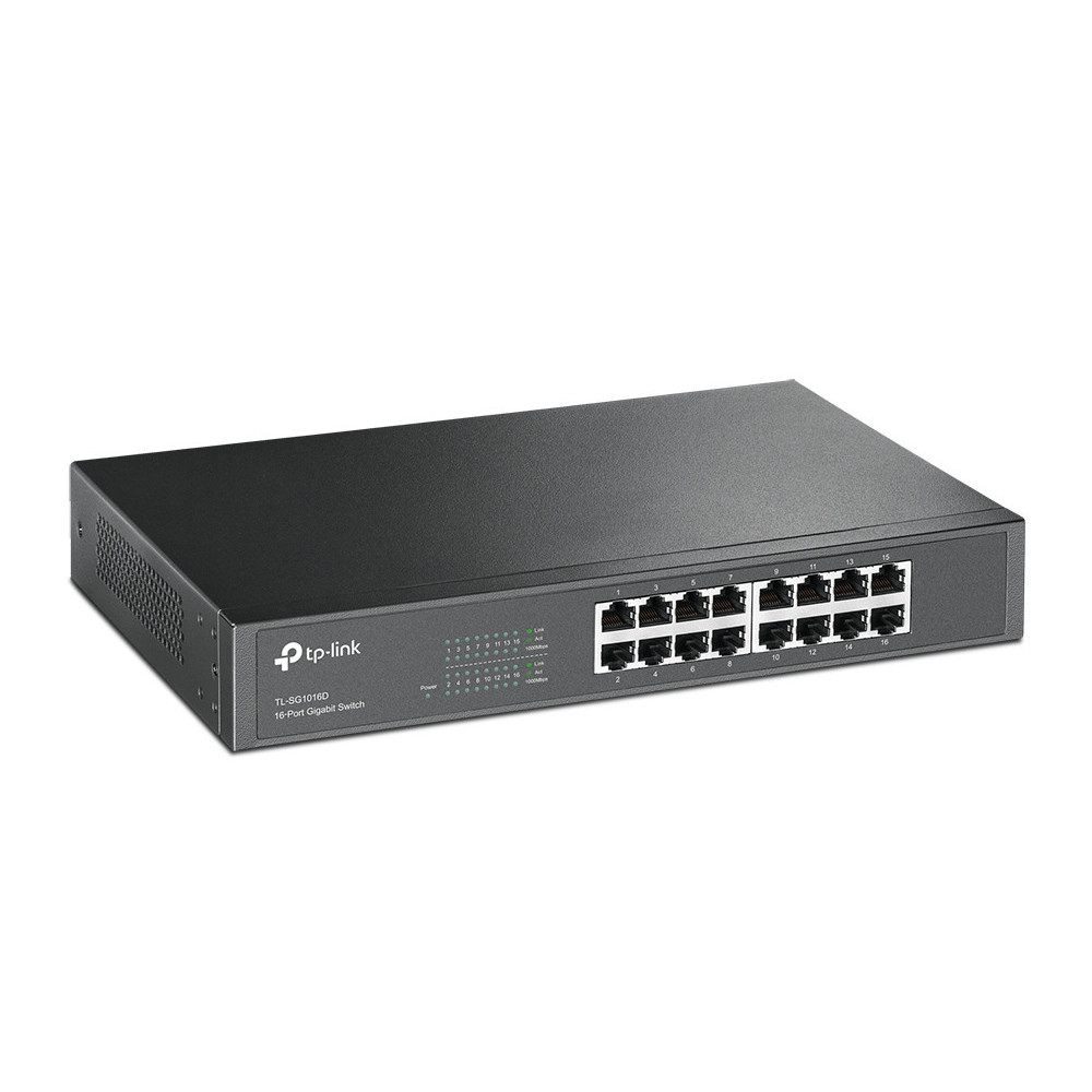 SWITCH TP-LINK 16P TL-SG1016D 10 100 1000 RACK 19