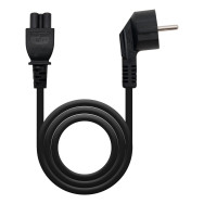 CABLE ALIM. TREBOL CEE7 ACODADO M-C5 H 2 M 10.22.0302-L200 NANOCABLE