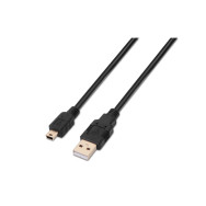 CABLE USB 2.0 TIPO AM-MINI BM NEGRO 0.5M AISENS A101-0023