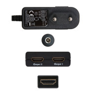 HDMI DUPLICADOR V1.3 1X2 ALIM. Y PIGTAIL 50 CM NANOCABLE 10.25.3502