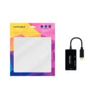 CONVERSOR DP A HDMI H-DVI H-VGA H NEGRO 25 CM NANOCABLE 10.16.3301-ALL