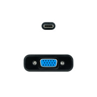 CONVERSOR USB-C A VGA PLASTICO NEGRO 10 CM NANOCABLE 10.16.4101-BK