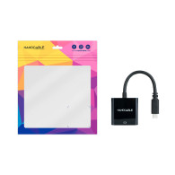 CONVERSOR USB-C A VGA PLASTICO NEGRO 10 CM NANOCABLE 10.16.4101-BK