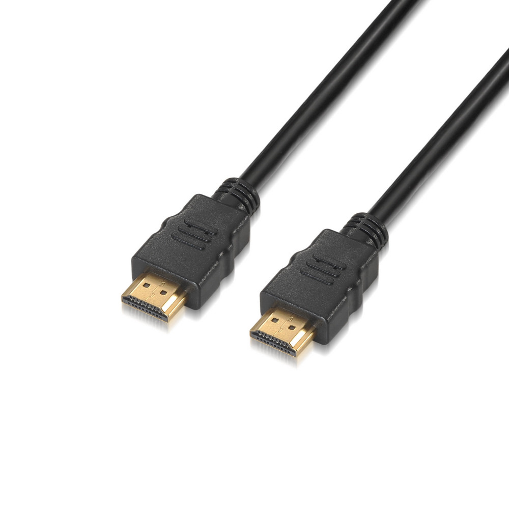 CABLE HDMI V2.0 PREMIUM 4K 60HZ 18GBPS AM-AM NEGRO 1.5M AISENS A120-0120