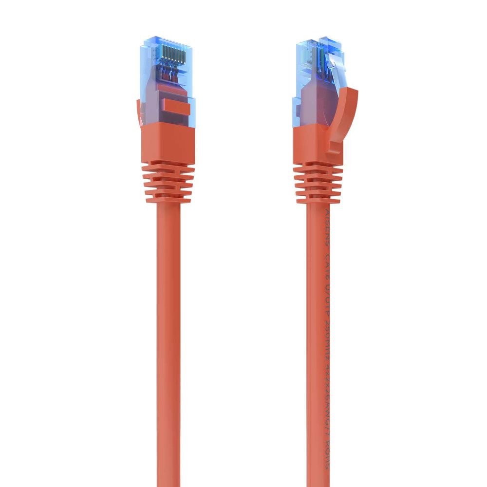 CABLE RED LATIGUILLO RJ45 CAT.6 UTP AWG26 CCA ROJO 3.0M AISENS A135-0792