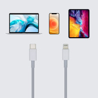 CABLE USB 2.0 USB-CM A LIGHTNING 2A BLANCO 2.0M AISENS A102-0443