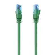 CABLE RED LATIGUILLO RJ45 CAT.6 UTP AWG26 CCA VERDE 30CM AISENS A135-0806