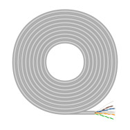 CABLE DE RED RJ45 CAT.6 UTP RIGIDO AWG23 CCA ALEACION GRIS 305M AISENS A135-0750