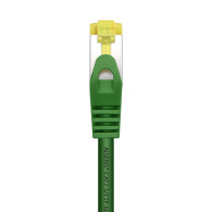CABLE RED LATIGUILLO RJ45 LSZH CAT.7 SFTP AWG26 VERDE 1.0M AISENS A146-0482