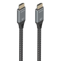 CABLE HDMI V2.1 ALTA VELOCIDAD 8K60HZ AM-AM GRIS-NEGRO 10M AISENS A150-0878
