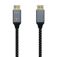 CABLE DISPLAYPORT V1.4 8K 60HZ DPM-DPM GRIS NEGRO 3.0M AISENS A149-0438