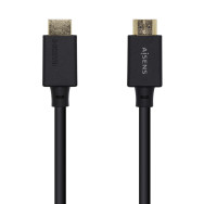 CABLE HDMI CERTIFICADO V2.1 8K 60HZ 48GBPS AM-AM NEGRO 1.0M AISENS A150-0421