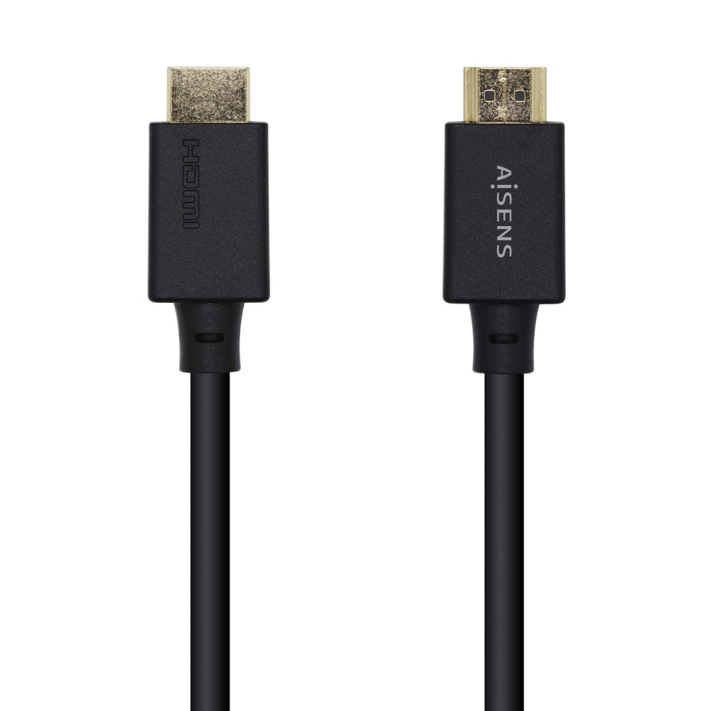 CABLE HDMI CERTIFICADO V2.1 8K 60HZ 48GBPS AM-AM NEGRO 1.0M AISENS A150-0421