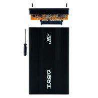 CAJA EXTERNA 2.5 TOOQ 95 MM SATA USB 3.0 NEGRA TOOQ TQE-2524B