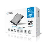 CAJA EXTERNA 2.5 9.5MM SATA A USB 3.0 USB3.1 GEN1 GRIS AISENS ASE-2525GR