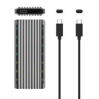 CAJA EXTERNA M.2 ASM2-RGB011GR SATA-NVME USB3.1 GEN2 GRIS AISENS ASM2-RGB011GR